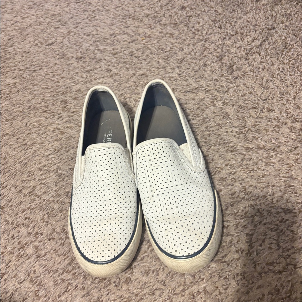 Sperry White Slip-On Sneakers